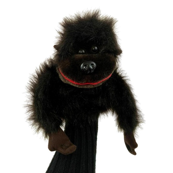 Chimp Monkey Hand Puppet Soft Plush Toy Doll Stuffed Animal Story Telling - Picture 3 of 11